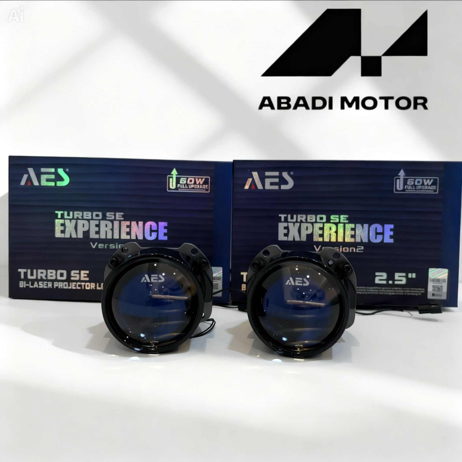 Paket promo BILED Headlamp menggunakan  AES Turbo EXPERIENCE 2,5 Inch